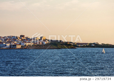 view of beautiful village Arbatax Sardinia italy 29719734