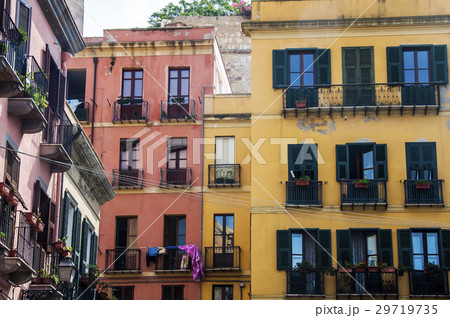 Colourful houses cagliari Sardinia, Italy, Europe 29719735