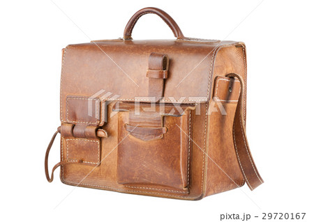 Old Brown Shoulder bag, isolated Old Brown Shoulder bag, isolated 29720167
