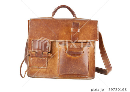 Old Brown Shoulder bag, isolated 29720168