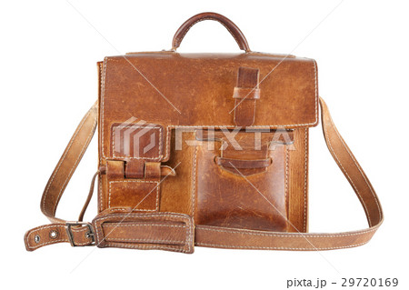 Old Brown Shoulder bag, isolated 29720169