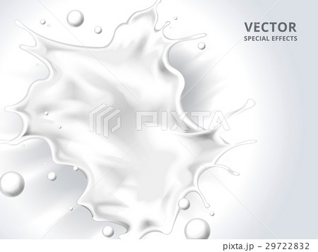 Milk Splash Backgroundのイラスト素材