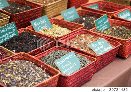 counter with herbs and tea counter with herbs and tea 29724486
