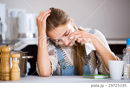 Portrait of miserable adult girl Portrait of miserable adult girl 29725195