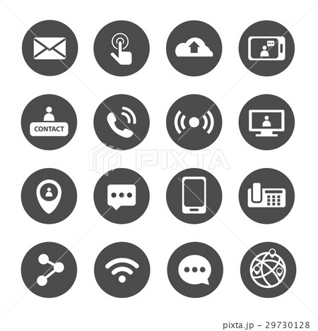 all of communication and technology icon set 29730128