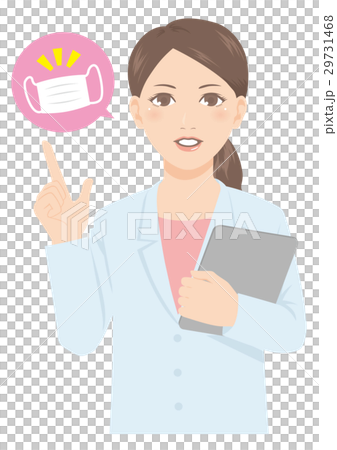 White female doctor pharmacist mask White female doctor pharmacist mask 29731468