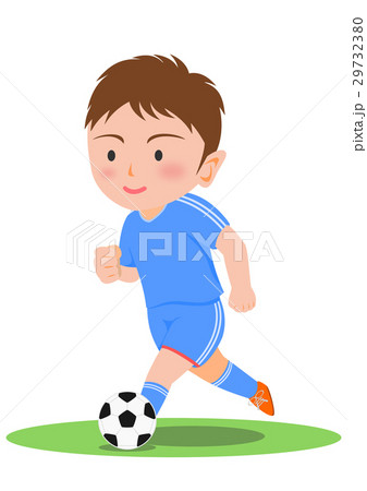 サッカー　ドリブル 29732380
