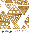 Hand drawn seamless pattern. Gold ethnic ornament. 29733155