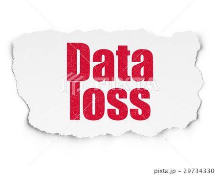 Data concept: Data Loss on Torn Paper background 29734330