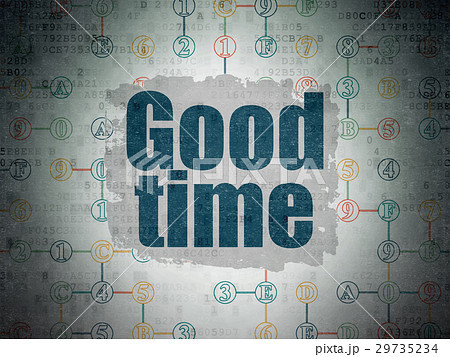 Time concept: Good Time on Digital Data Paper Time concept: Good Time on Digital Data Paper 29735234