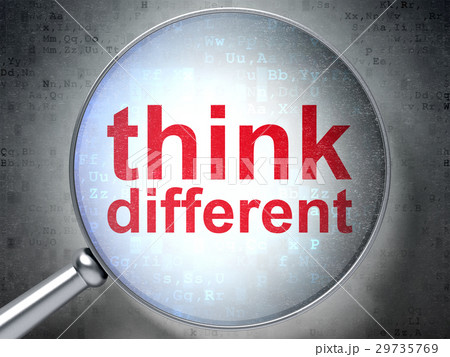 Learning concept: Think Different with optical 29735769