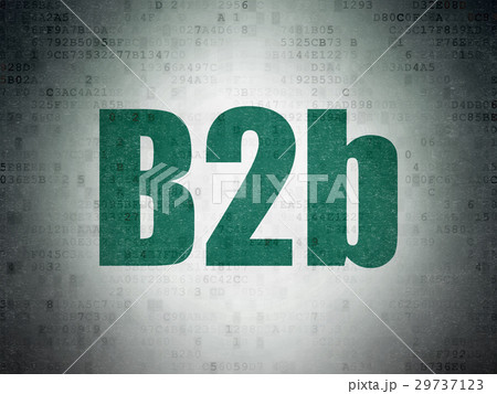 Business concept: B2b on Digital Data Paper 29737123