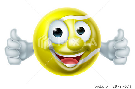Cartoon Tennis Ball Man 29737673