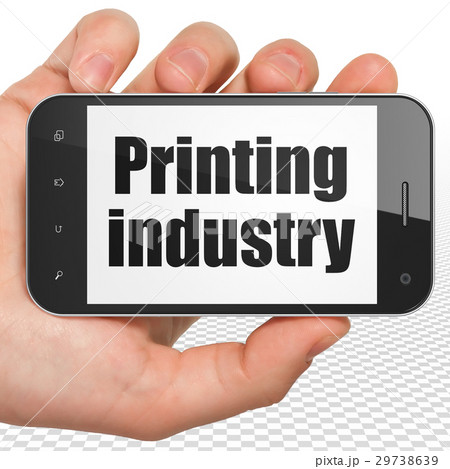 Manufacuring concept: Hand Holding Smartphone with 29738639