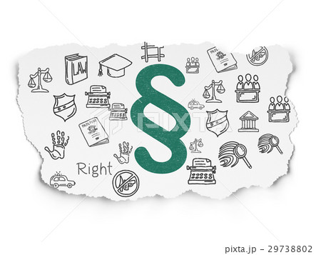 Law concept: Paragraph on Torn Paper background Law concept: Paragraph on Torn Paper background 29738802