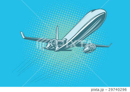 Passenger plane in the sky 29740296
