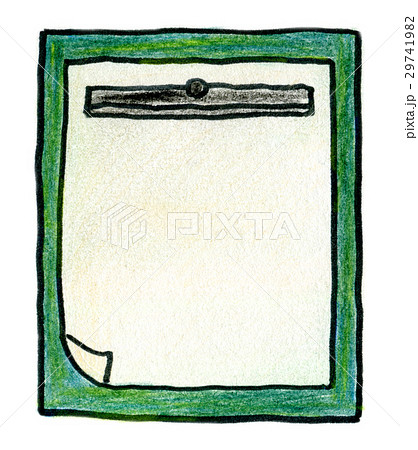 色鉛筆イラスト　書道 29741982