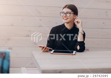 beautiful brunette with glasses beautiful brunette with glasses 29742095