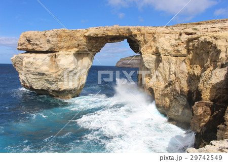 アズール・ウィンドウ　マルタ　自然のアーチ　最後の姿 29742549