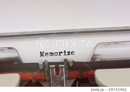 Memorize word typed on a Vintage Typewriter. Memorize word typed on a Vintage Typewriter. 29743402