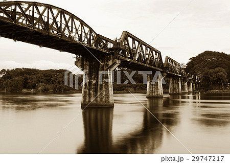 Bridge on the river Kwai, Kanchanaburi, Thailand Bridge on the river Kwai, Kanchanaburi, Thailand 29747217