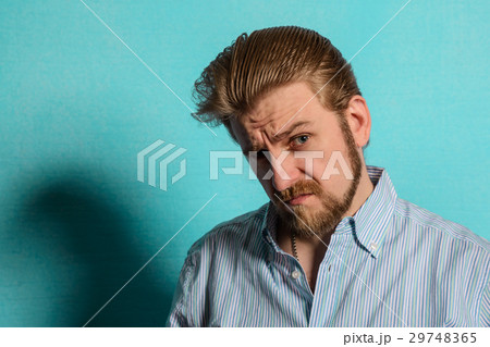 displeased rockabilly man vintage fifties style 29748365