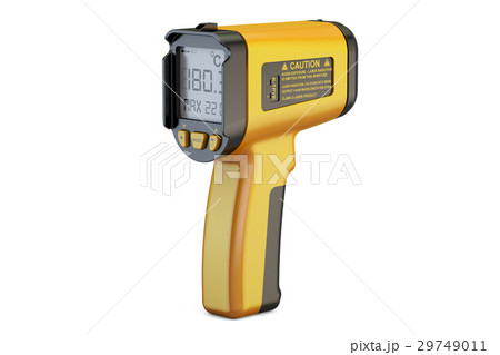 Infrared Thermometer, 3D rendering Infrared Thermometer, 3D rendering 29749011