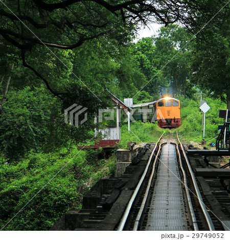 Vintage train, Kanchanaburi, Thailand Vintage train, Kanchanaburi, Thailand 29749052