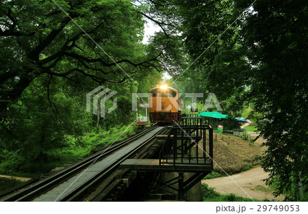 Vintage train, Kanchanaburi, Thailand 29749053