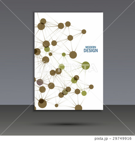 Vector abstract molecular structure. Cover 29749916