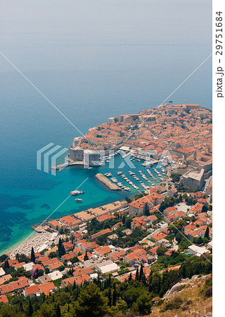 Dubrovnik Old Town view from the observation deck Dubrovnik Old Town view from the observation deck 29751684