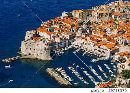 Dubrovnik Old Town view from the observation deck Dubrovnik Old Town view from the observation deck 29753579
