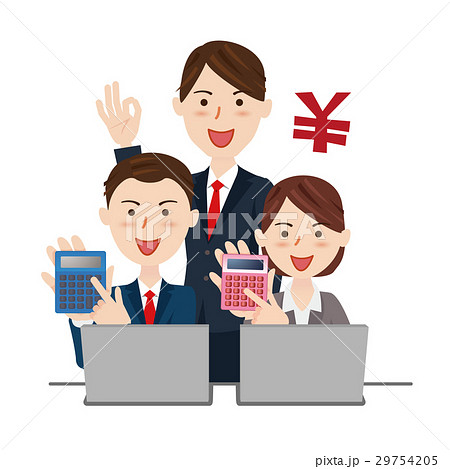 ビジネスチーム　デスクワーク 29754205