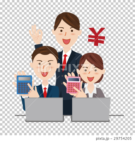 ビジネスチーム　デスクワーク 29754205