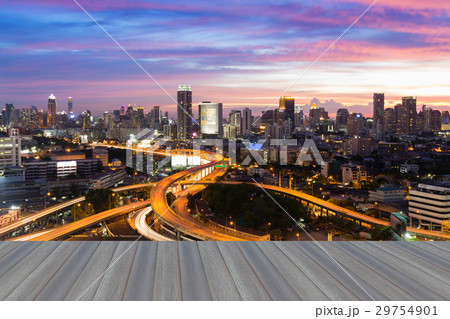 Dramatic sky background with city downtown Dramatic sky background with city downtown 29754901