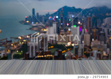 City of Hong Kong blurred bokeh light City of Hong Kong blurred bokeh light 29754903