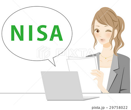 イラスト素材　NISA　PC 29758022