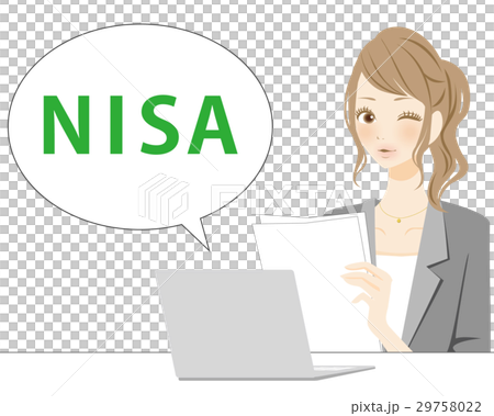 イラスト素材　NISA　PC 29758022