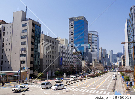 名古屋都市風景　中区　桜通呉服交差点から名古屋駅方面を望む 29760018