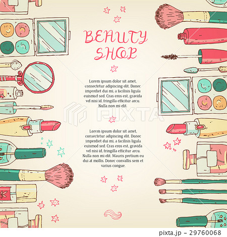 Makeup cosmetics tools background and beauty Makeup cosmetics tools background and beauty 29760068