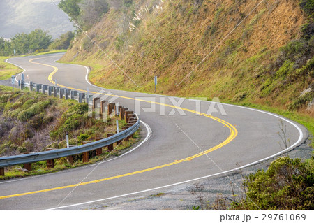 Highway 1 on the pacific coast, California, USA. Highway 1 on the pacific coast, California, USA. 29761069