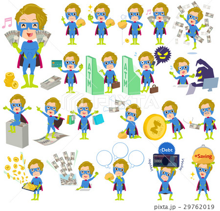 super hero man Blue Green money super hero man Blue Green money 29762019