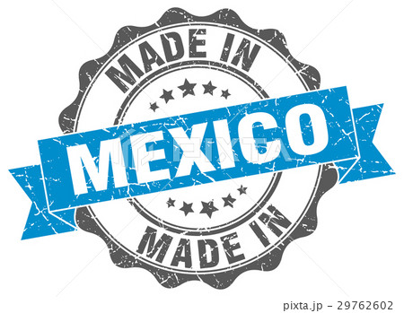 made in Mexico round seal 29762602