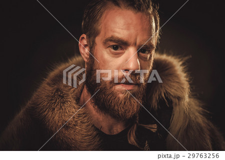 Viking konung in a traditional warrior clothes Viking konung in a traditional warrior clothes 29763256