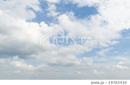 White cloud and blue sky in afternoon 29763430