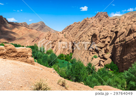Red rock limestone fingers in Dades Gorgem Morocco 29764049