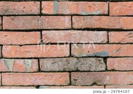 Abstract background close up red brick wall 29764107
