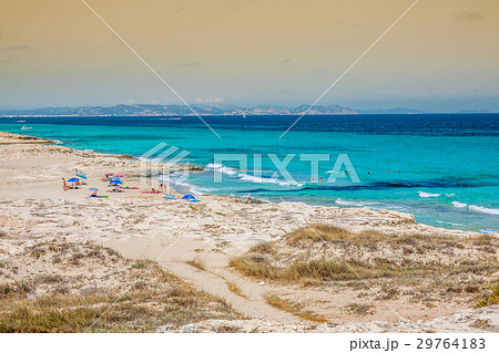 Tourists in Illetes beach Formentera island 29764183