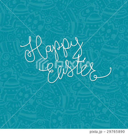 Happy Easter. Eggs pattern monochrome background. Happy Easter. Eggs pattern monochrome background. 29765890