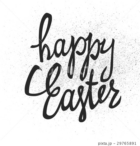 "Happy Easter" calligraphy with texture effect.  29765891